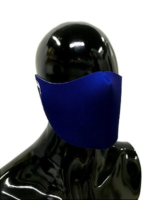 THE MASK: Máscaras Faciais em Neoprene  - Modelo Liso - Cor Azul Royal