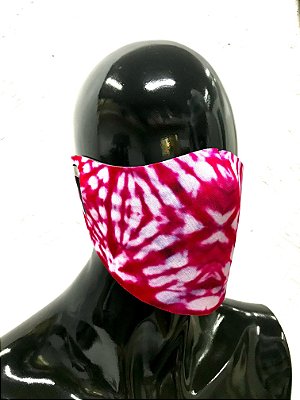 THE MASK: Máscaras Faciais em Neoprene  - Modelo TIE DYE - Cor Pink