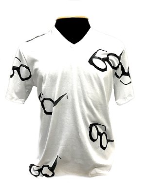 CAMISETA MALHA MASCULINA_Gola C_Modelo: K3 cor Branco