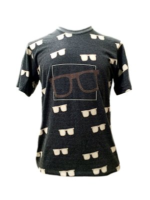 CAMISETA MALHA MASCULINA_Gola C_Modelo: RETRORICA cor Preto