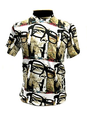 CAMISETA MALHA MASCULINA_Gola V_Modelo:  POMPIDOU-I