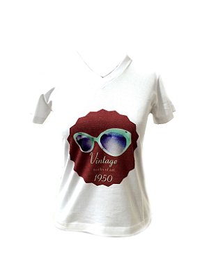 CAMISETA MALHA BABY LOOK Feminino _Gola C_Modelo: VINTAGE 1950 cor Musgo