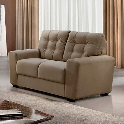 Sofá 2 lugares Toronto - Tecido korino coss bege RDM