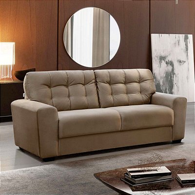 Sofá 3 lugares Toronto - korino coss bege RDM