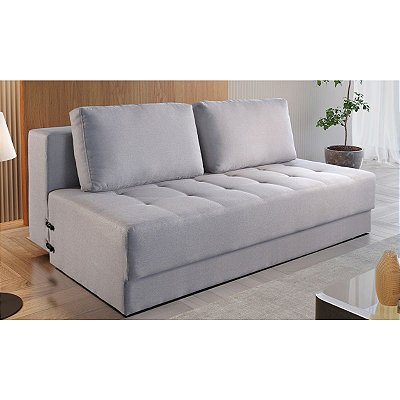 Sofá cama Manila - Tecido veludo cinza RDM