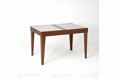 MESA EXTENSIVA GENOVA MAD 120X80 MEL/OFF - CRM (PE)