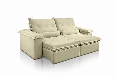 SOFA RETR SF.4240 VALENCIA 250CM VEL BEGE/561 (PE)