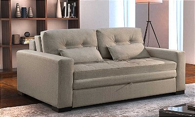 Sofá cama Confort - Tecido rústico montreal RDM
