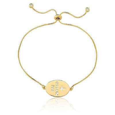 Pulseira Pai Nosso Banho Ouro 18K
