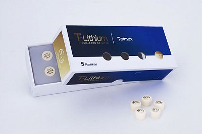 Cerâmica em Pastilha T-Lithium Press Dissilicato de Lítio c/5 Talmax