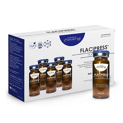 Flacipress Fluido para Flacidez Cutânea 8ml 5 unidades Smart GR