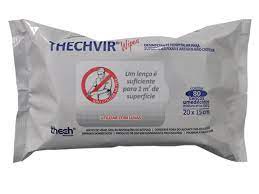 Lenço Esterilizador Desinfetante Peróxido de Hidrogênio c/80 Thechvir