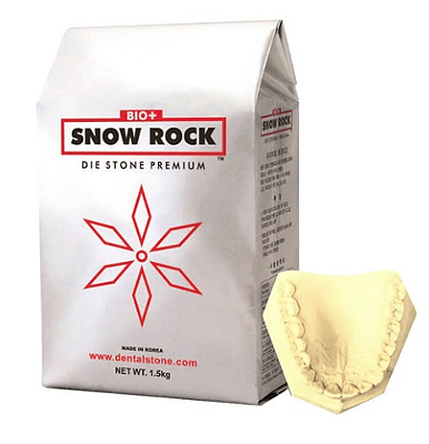 Gesso especial tipo IV Snow Rock premium 1,5KG Marfim - ODONTOMEGA