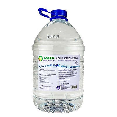 Água Deionizada 5 Litro - ASFER