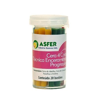 Cera Bastão 4 Cores - Asfer