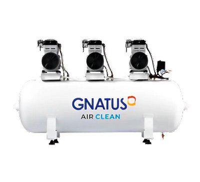 Compressor Odontológico Isento De Óleo Air Clean 250 Litros Gnatus