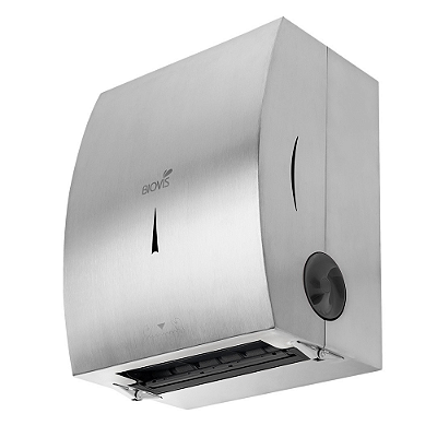 Toalheiro Bobina Autocorte Inox Escovado Noble - Biovis