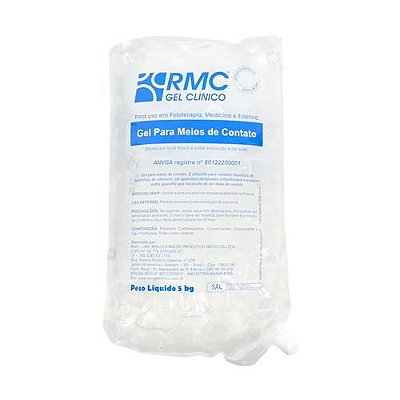 Gel Condutor Para Ultrassom Incolor Bag 5kg RMC