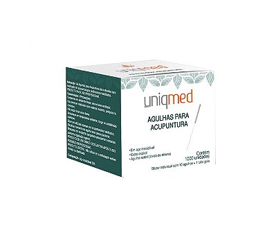 Agulha Para Acupuntura 0,25x40mm C/ 1000 Uniqmed