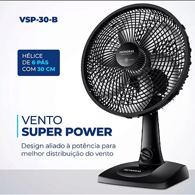 Ventilador de mesa 30 cm 127v