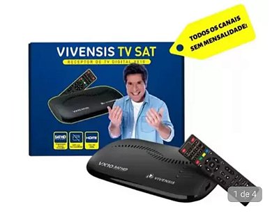Receptor de TV Digital Vx10 Vivensis Banda Ku via Satélite
