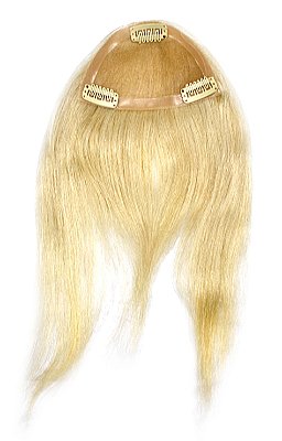 Cabelo Humano Loiro Platinado Mechado Nacional Tela 30g 60cm