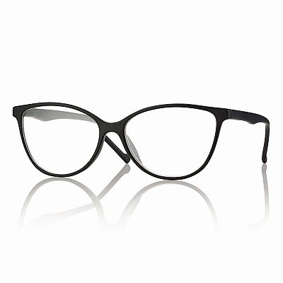 Óculos de Leitura Feminino Cat Eye Preto