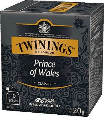 Chá Twinings Preto Prince of Wales 10 sachês