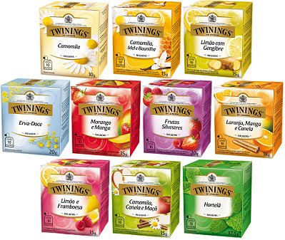 Chá Twinings Kit 10 Caixas 10 Un 100 Sachês