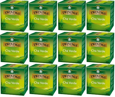 Chá Twinings Verde Kit 12 Caixas 10 Un 120 Sachês