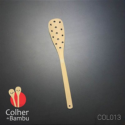 Colher de Bambu 6,0 x 25,0 cm estilo Escumadeira