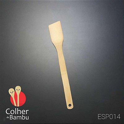 Espátula de Bambu 5,0 x 32,0 cm Cabeça Larga Chanfrada Reta