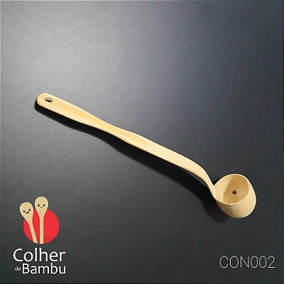 Concha de Bambu Pequena com Furo 4,0 x 27,0