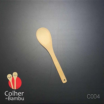 Colher de Bambu 5,0 x 23,0 cm estilo Shamoji Cavado
