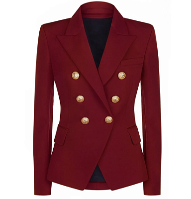 Blazer Dupla Abotoadura Vinho
