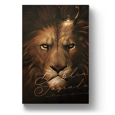 Biblia Leão Rei - Letra Gigante com Harpa - Almeida Revista