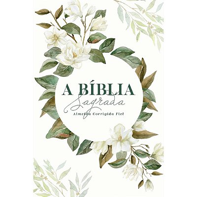 Bíblia Sagrada ACF Slim - Magnolia Branca - Capa Dura