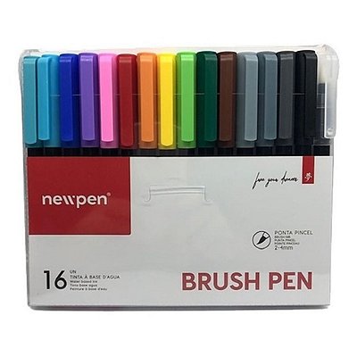 Brush Pen New Pen - 15 Cores + Blender