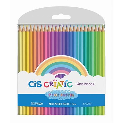 Lápis de Cor Cis Criatic Tons Pastel - 24 Cores