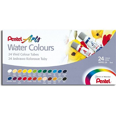 Aquarela Pentel Water Colours - 24 Cores