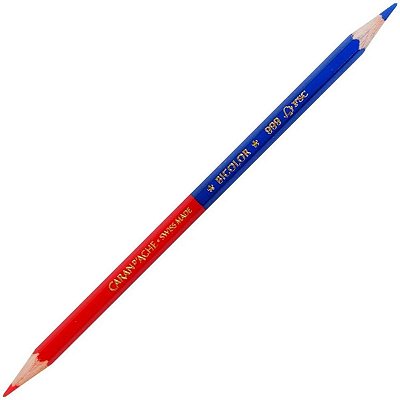 Lápis Bicolor Prismalo - Caran D´ Ache - Azul e Vermelho