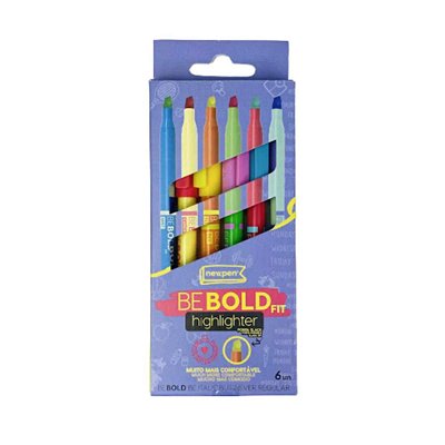 Marca Texto - Be Bold Fit - 06 Cores
