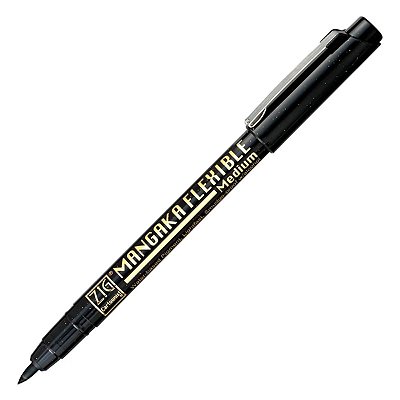 Caneta Kuretake Mangaka - Flexible - Média - Brush Pen