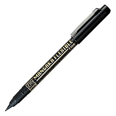 Caneta Kuretake Mangaka - Flexible - Fina - Brush Pen