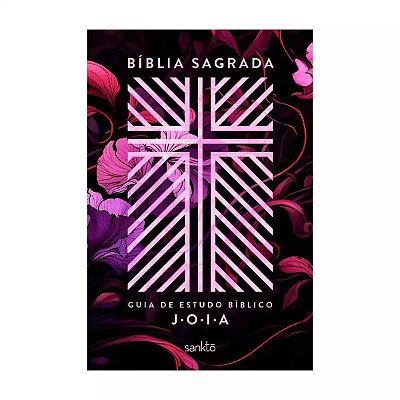 Bíblia NVT com Guia de Estudo JOIA - Floral