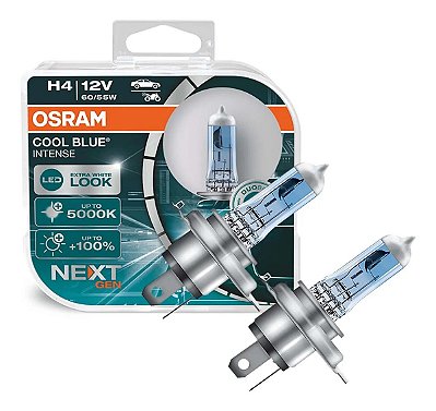 Lâmpada Osram Cool Blue Intense NEXT GEN H4 5000k 12v 60/55w Par