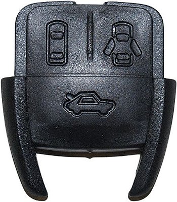 Capa chave telecomando GM 3 botões porta-mala Celta, Prisma, Corsa, Meriva