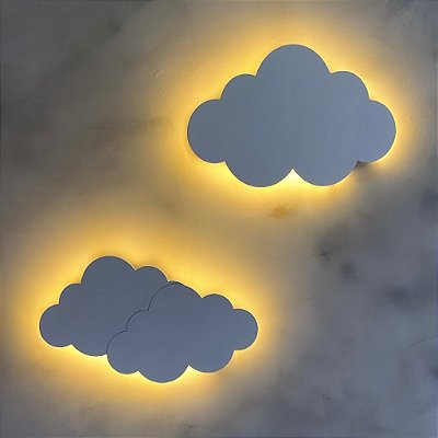 Dupla de Nuvem - Luminária Decorativa  Pequena