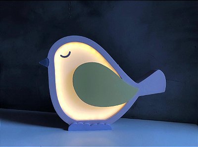 Decoração Luminária Passarinho com Pilha