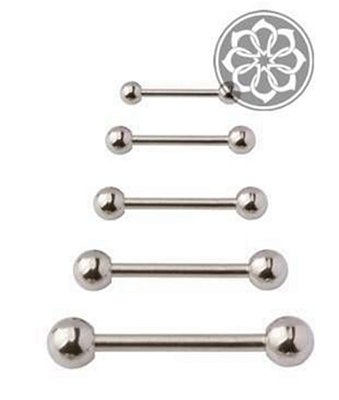 Piercing Curvado Microbell CZ, Aço 316L